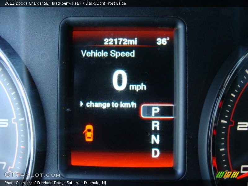 Blackberry Pearl / Black/Light Frost Beige 2012 Dodge Charger SE