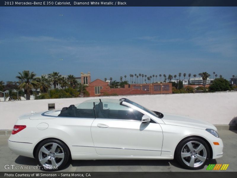 Diamond White Metallic / Black 2013 Mercedes-Benz E 350 Cabriolet