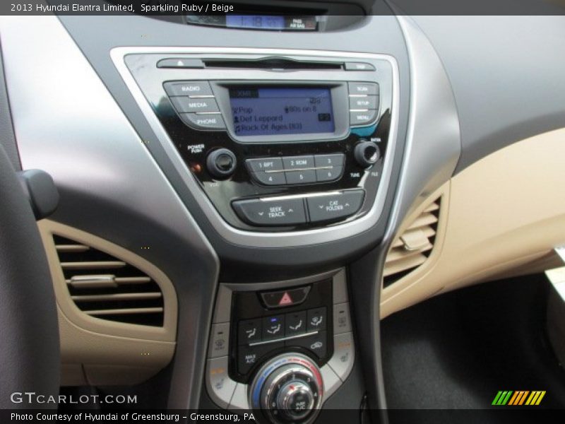 Sparkling Ruby / Beige 2013 Hyundai Elantra Limited