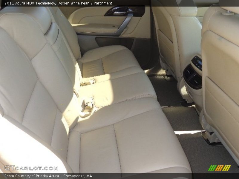 Rear Seat of 2011 MDX Technology