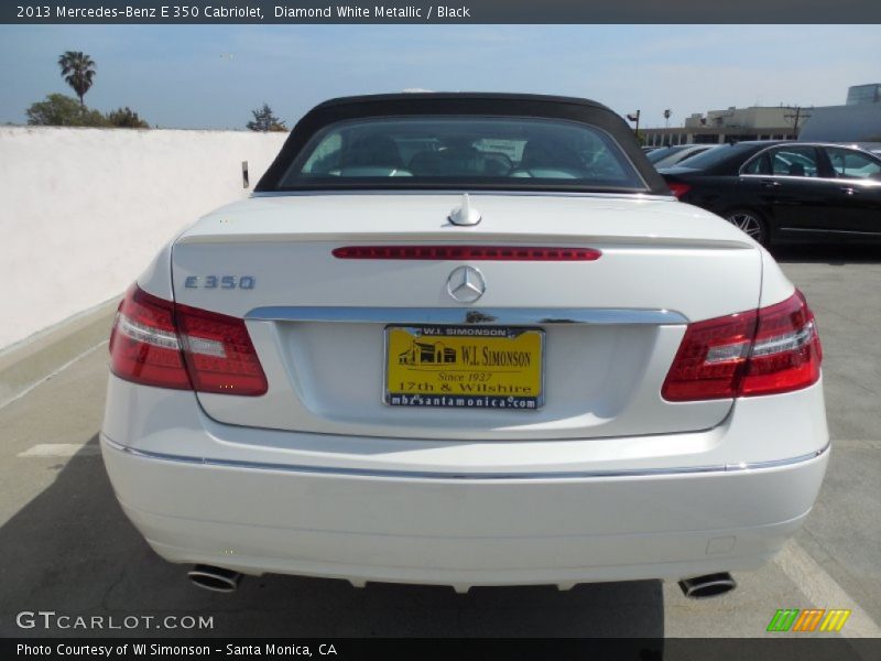 Diamond White Metallic / Black 2013 Mercedes-Benz E 350 Cabriolet