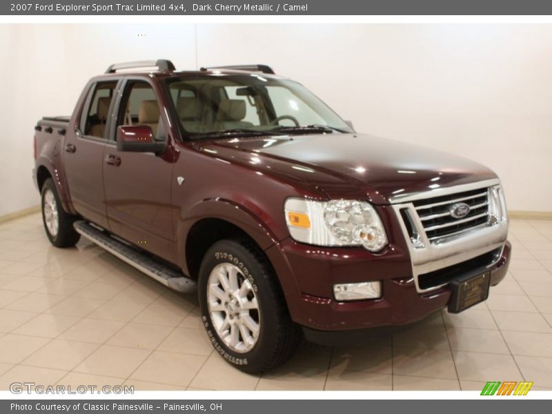 Dark Cherry Metallic / Camel 2007 Ford Explorer Sport Trac Limited 4x4