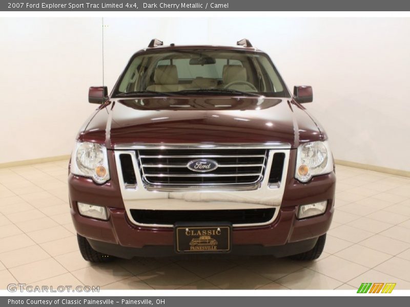 Dark Cherry Metallic / Camel 2007 Ford Explorer Sport Trac Limited 4x4