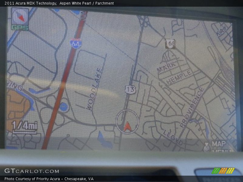 Aspen White Pearl / Parchment 2011 Acura MDX Technology