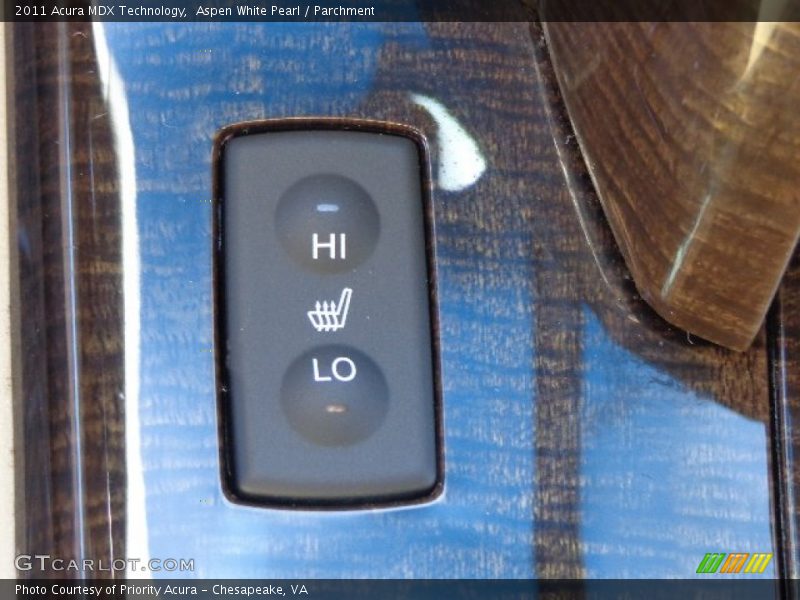 Aspen White Pearl / Parchment 2011 Acura MDX Technology