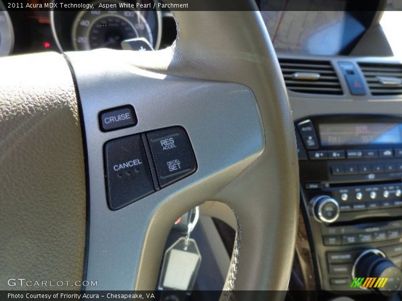 Aspen White Pearl / Parchment 2011 Acura MDX Technology