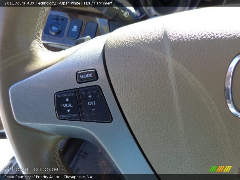 Aspen White Pearl / Parchment 2011 Acura MDX Technology