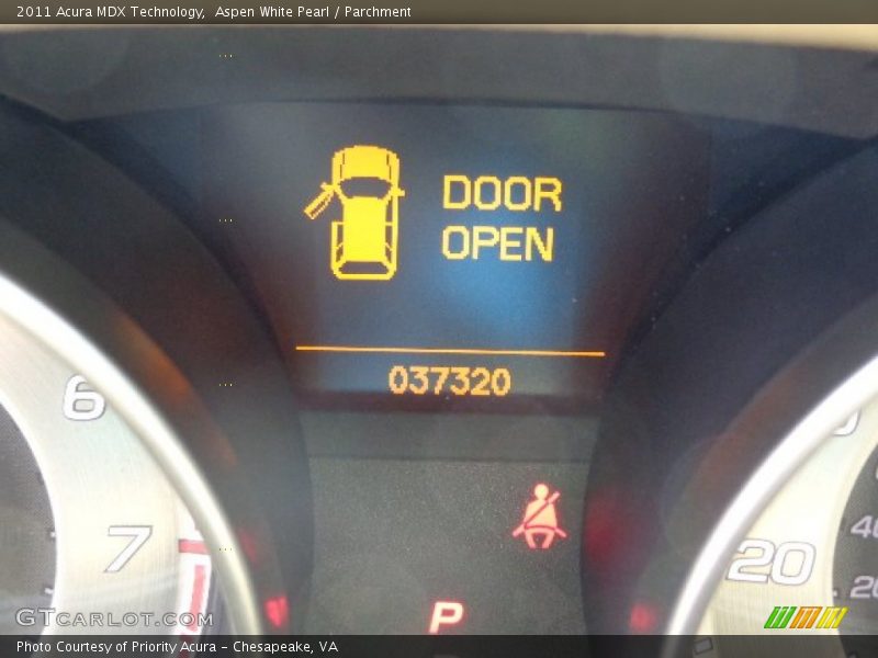 Aspen White Pearl / Parchment 2011 Acura MDX Technology