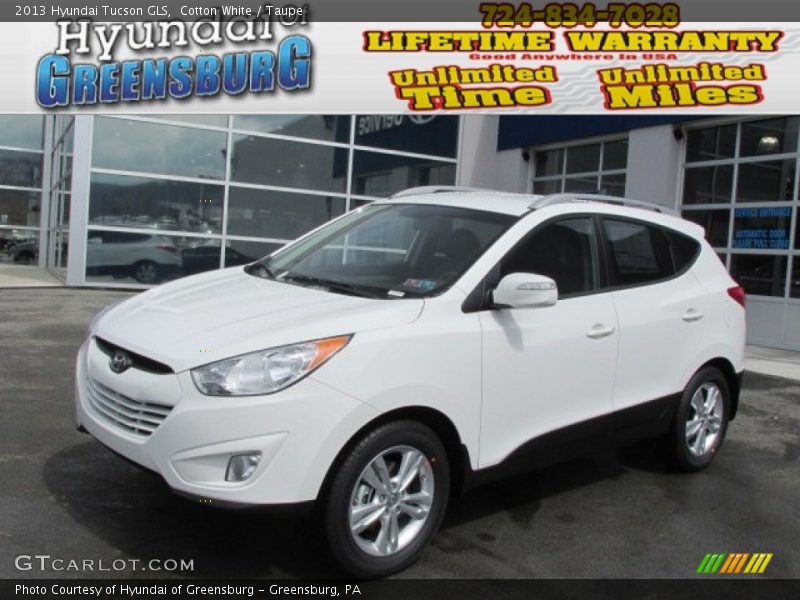 Cotton White / Taupe 2013 Hyundai Tucson GLS