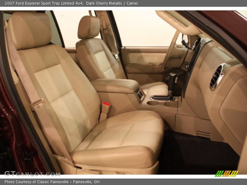 Dark Cherry Metallic / Camel 2007 Ford Explorer Sport Trac Limited 4x4