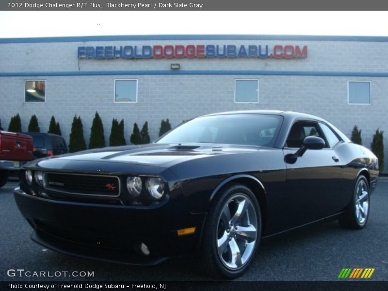 Blackberry Pearl / Dark Slate Gray 2012 Dodge Challenger R/T Plus