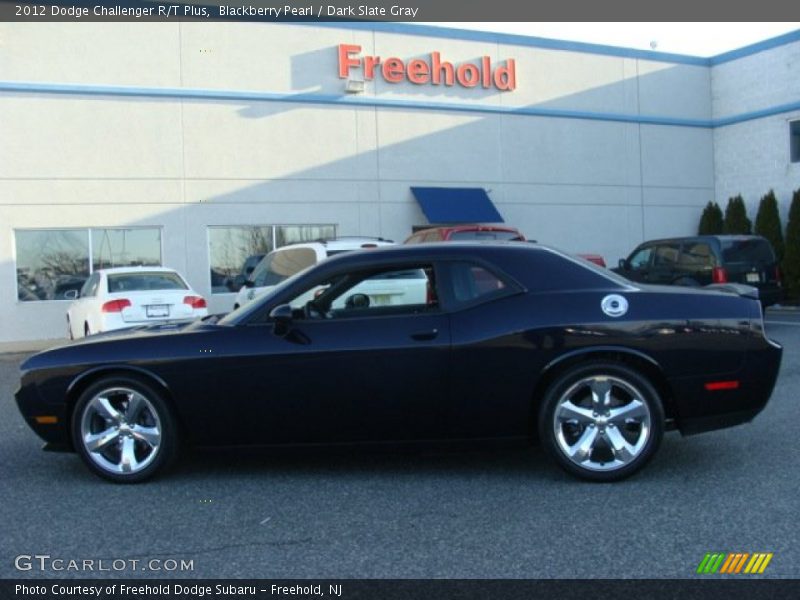 Blackberry Pearl / Dark Slate Gray 2012 Dodge Challenger R/T Plus