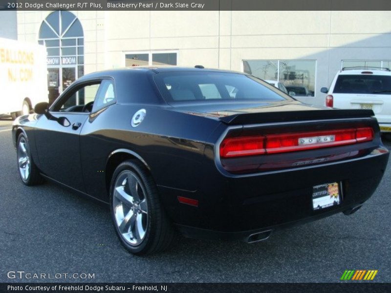 Blackberry Pearl / Dark Slate Gray 2012 Dodge Challenger R/T Plus