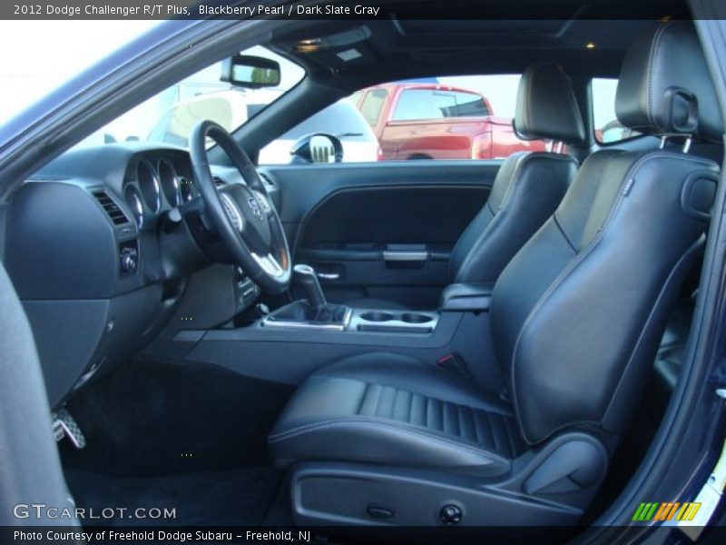Blackberry Pearl / Dark Slate Gray 2012 Dodge Challenger R/T Plus