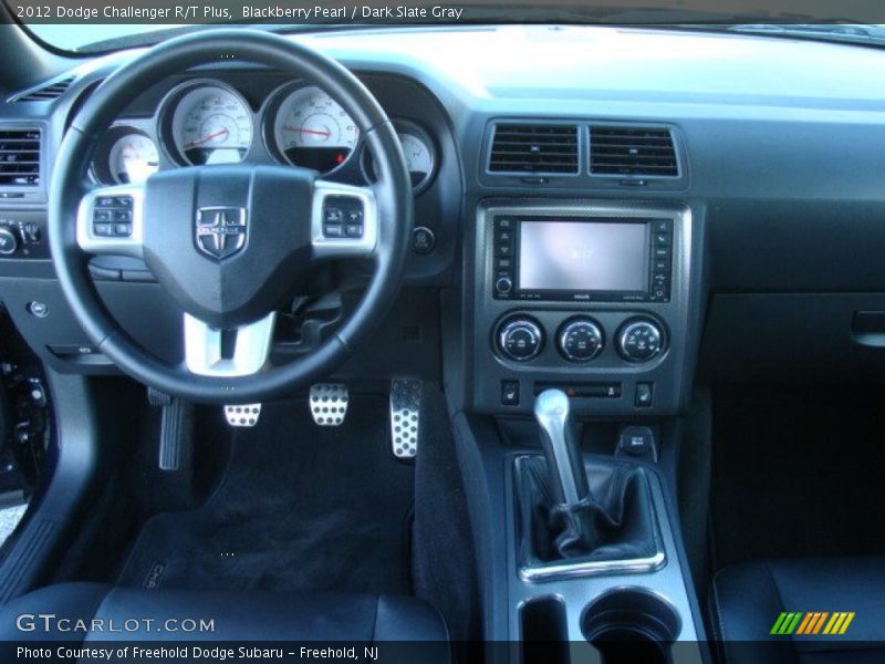 Blackberry Pearl / Dark Slate Gray 2012 Dodge Challenger R/T Plus
