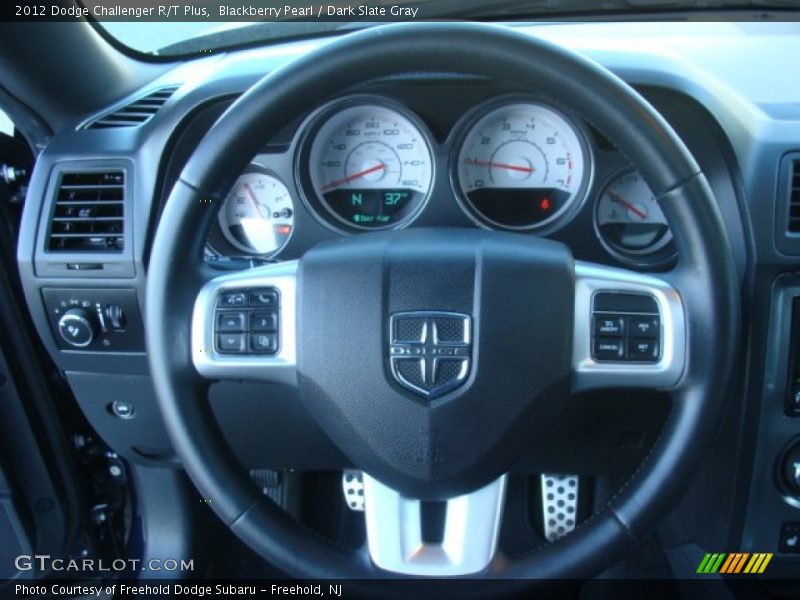 Blackberry Pearl / Dark Slate Gray 2012 Dodge Challenger R/T Plus