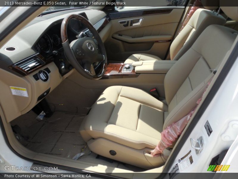 Polar White / Natural Beige/Black 2013 Mercedes-Benz E 350 Sedan