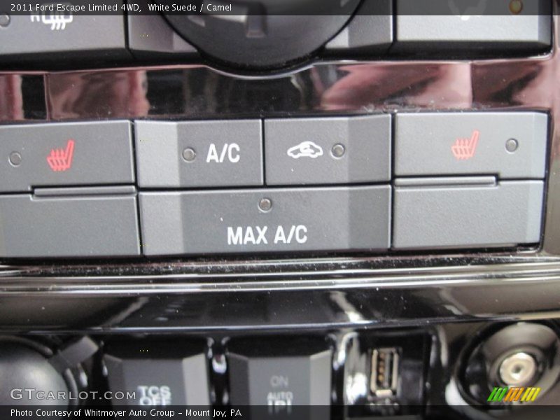 White Suede / Camel 2011 Ford Escape Limited 4WD