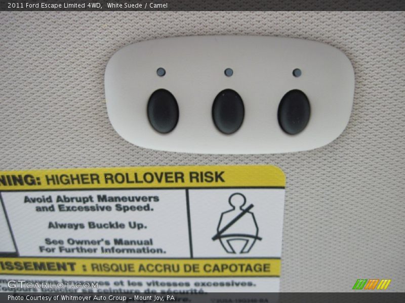 White Suede / Camel 2011 Ford Escape Limited 4WD