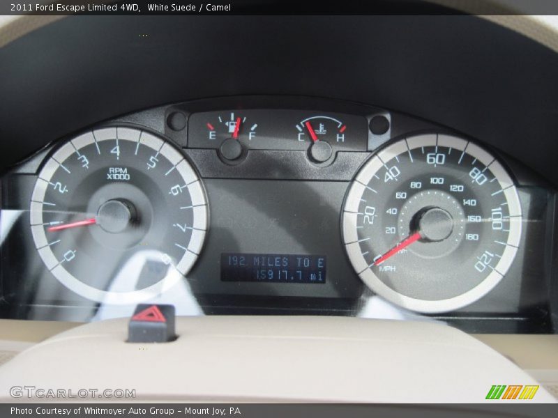 White Suede / Camel 2011 Ford Escape Limited 4WD
