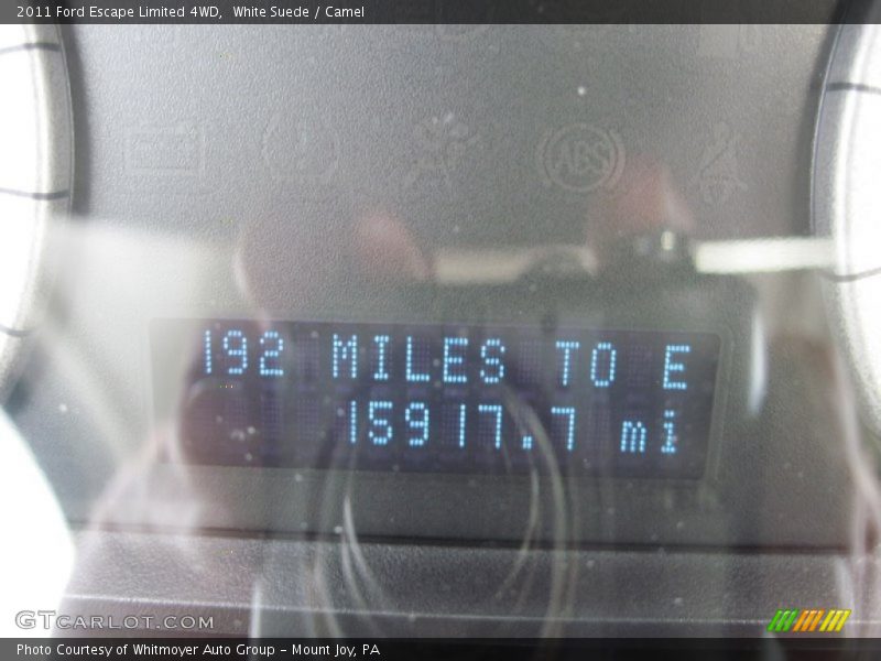 White Suede / Camel 2011 Ford Escape Limited 4WD