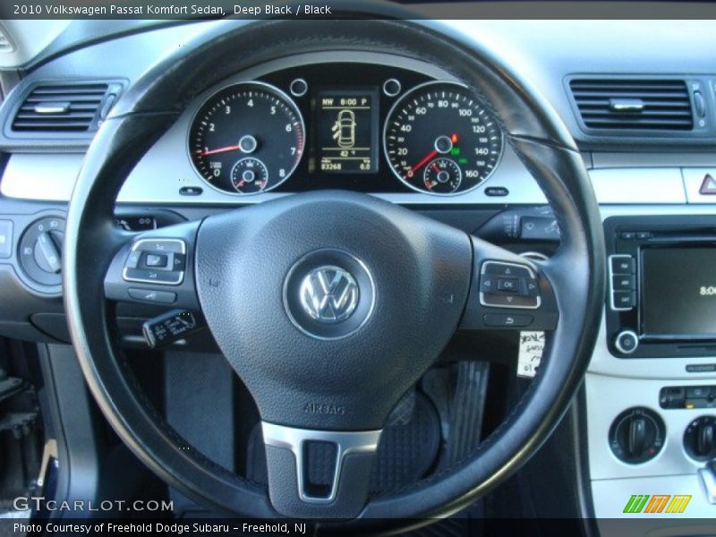 Deep Black / Black 2010 Volkswagen Passat Komfort Sedan