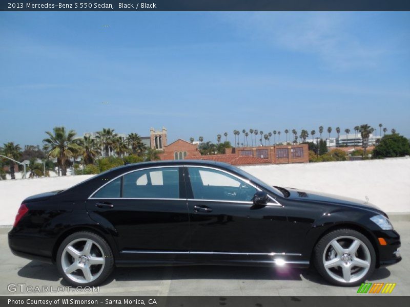 Black / Black 2013 Mercedes-Benz S 550 Sedan