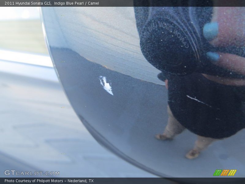 Indigo Blue Pearl / Camel 2011 Hyundai Sonata GLS