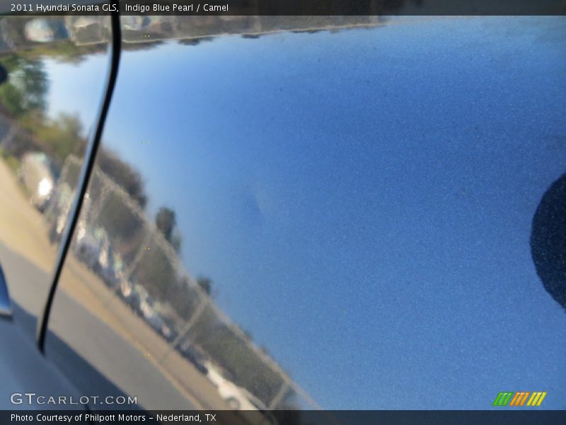 Indigo Blue Pearl / Camel 2011 Hyundai Sonata GLS