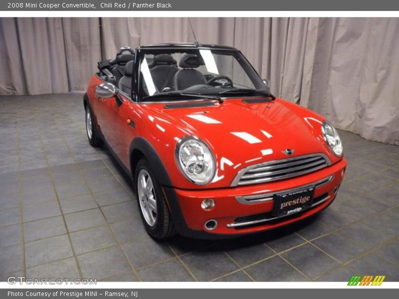 Chili Red / Panther Black 2008 Mini Cooper Convertible