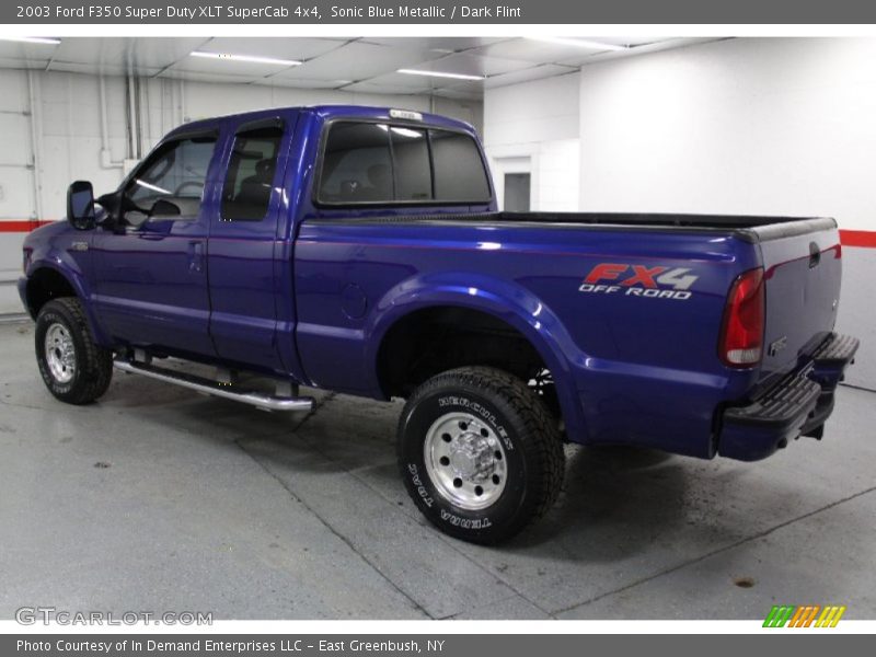Sonic Blue Metallic / Dark Flint 2003 Ford F350 Super Duty XLT SuperCab 4x4