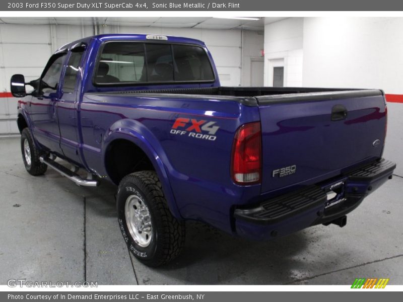 Sonic Blue Metallic / Dark Flint 2003 Ford F350 Super Duty XLT SuperCab 4x4