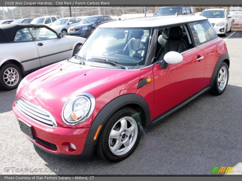 Chili Red / Punch Carbon Black 2008 Mini Cooper Hardtop