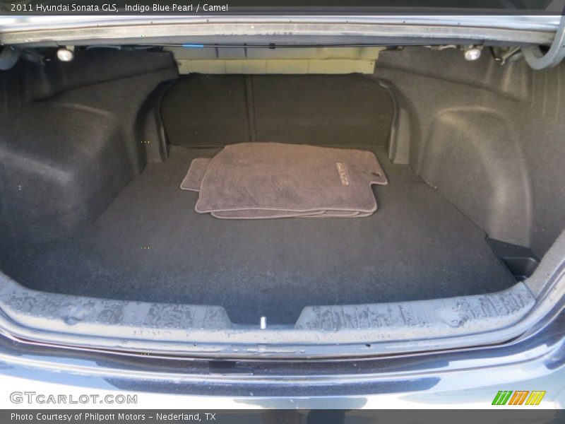 Indigo Blue Pearl / Camel 2011 Hyundai Sonata GLS