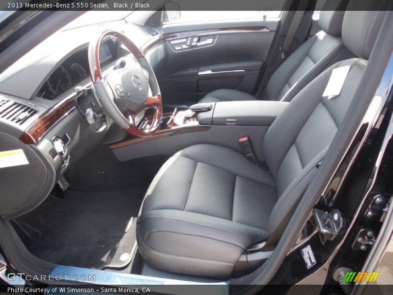Black / Black 2013 Mercedes-Benz S 550 Sedan