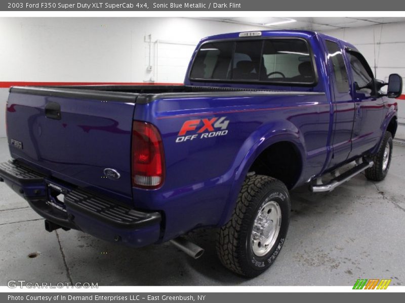 Sonic Blue Metallic / Dark Flint 2003 Ford F350 Super Duty XLT SuperCab 4x4