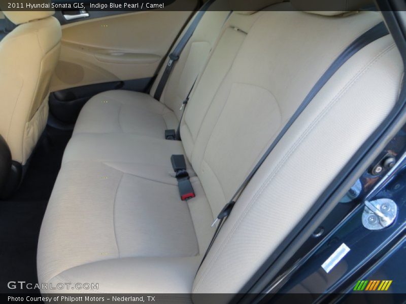 Indigo Blue Pearl / Camel 2011 Hyundai Sonata GLS