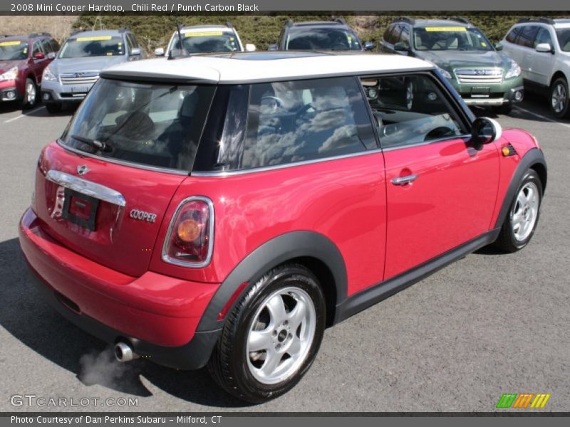 Chili Red / Punch Carbon Black 2008 Mini Cooper Hardtop