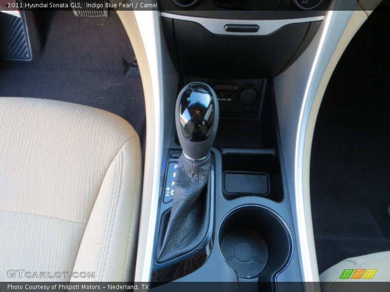 Indigo Blue Pearl / Camel 2011 Hyundai Sonata GLS