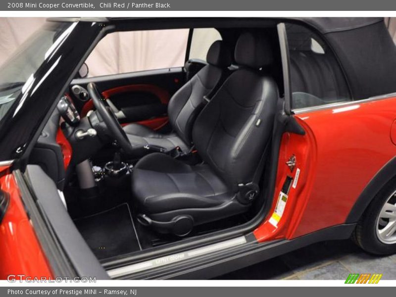 Chili Red / Panther Black 2008 Mini Cooper Convertible
