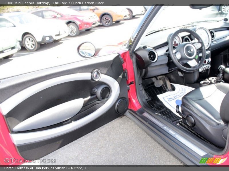 Chili Red / Punch Carbon Black 2008 Mini Cooper Hardtop