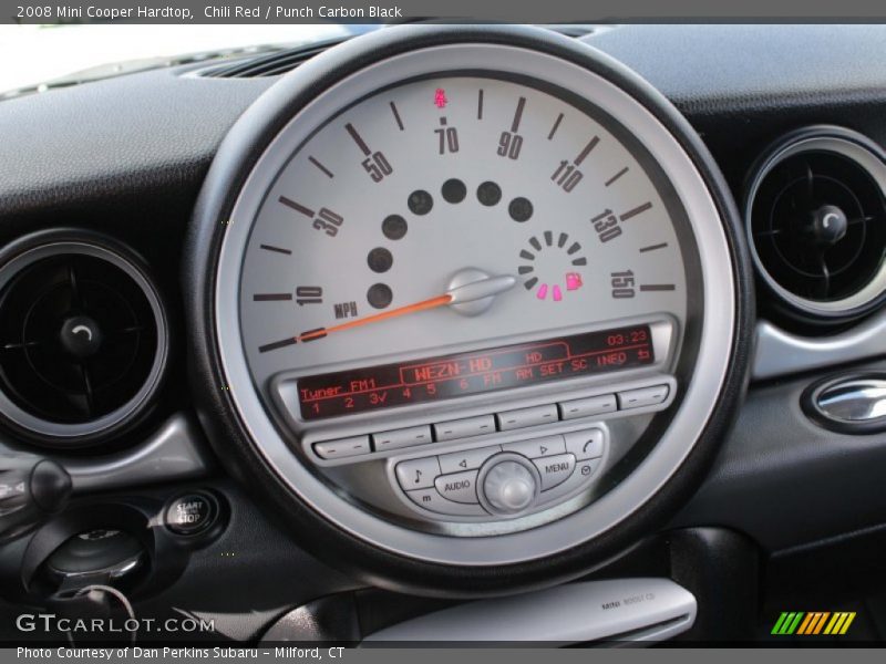Chili Red / Punch Carbon Black 2008 Mini Cooper Hardtop