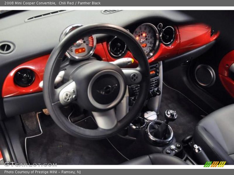Chili Red / Panther Black 2008 Mini Cooper Convertible