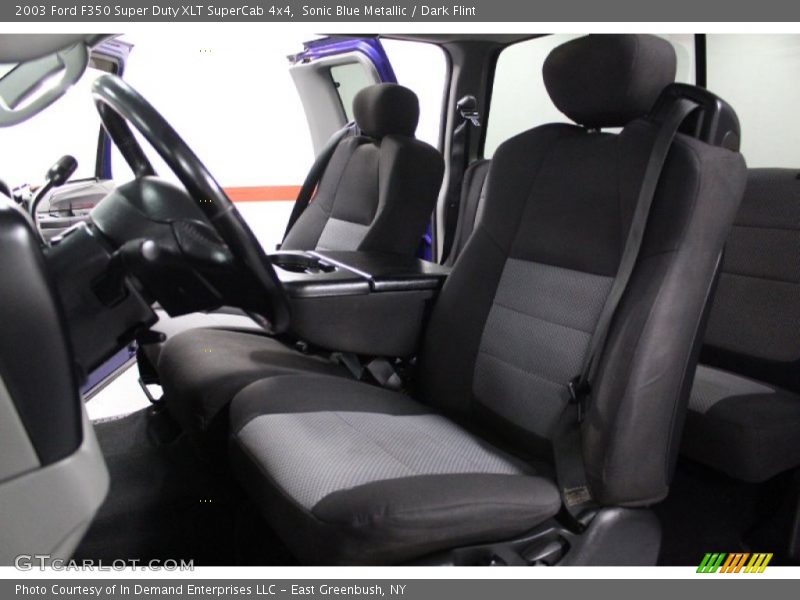 Sonic Blue Metallic / Dark Flint 2003 Ford F350 Super Duty XLT SuperCab 4x4