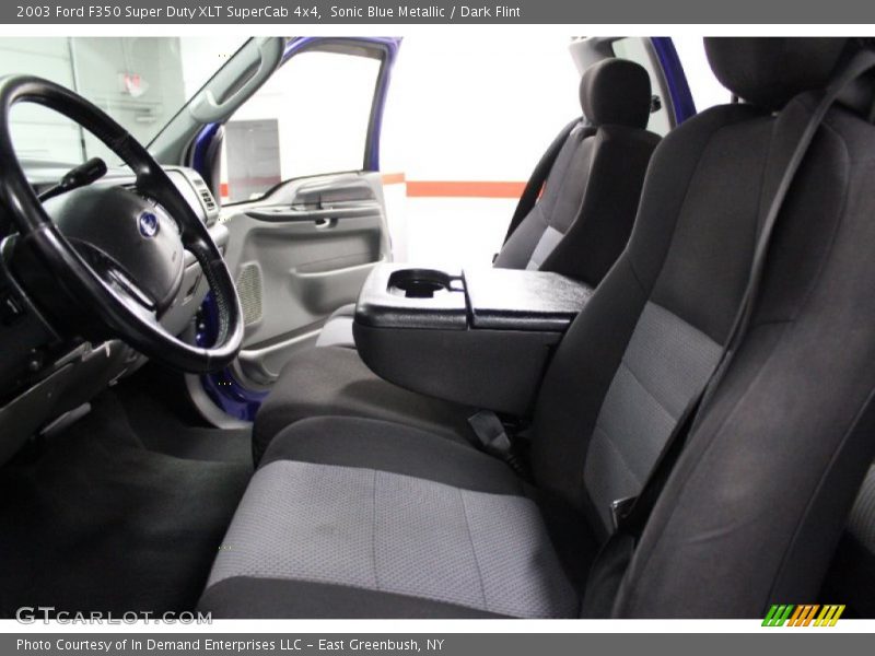 Sonic Blue Metallic / Dark Flint 2003 Ford F350 Super Duty XLT SuperCab 4x4