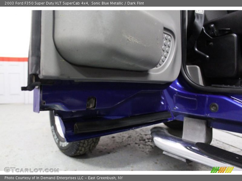 Sonic Blue Metallic / Dark Flint 2003 Ford F350 Super Duty XLT SuperCab 4x4
