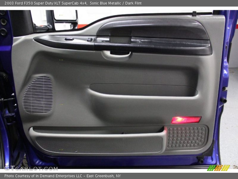 Sonic Blue Metallic / Dark Flint 2003 Ford F350 Super Duty XLT SuperCab 4x4