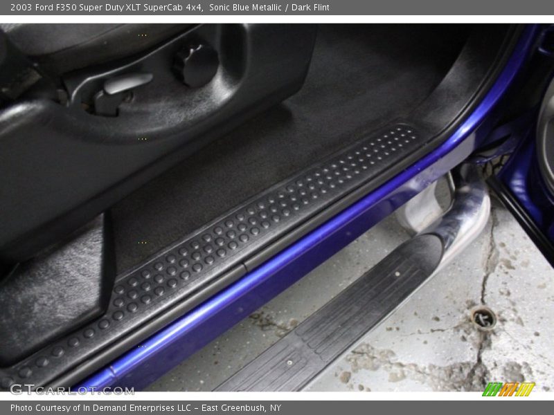 Sonic Blue Metallic / Dark Flint 2003 Ford F350 Super Duty XLT SuperCab 4x4