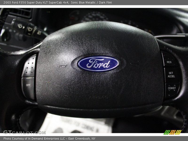 Sonic Blue Metallic / Dark Flint 2003 Ford F350 Super Duty XLT SuperCab 4x4