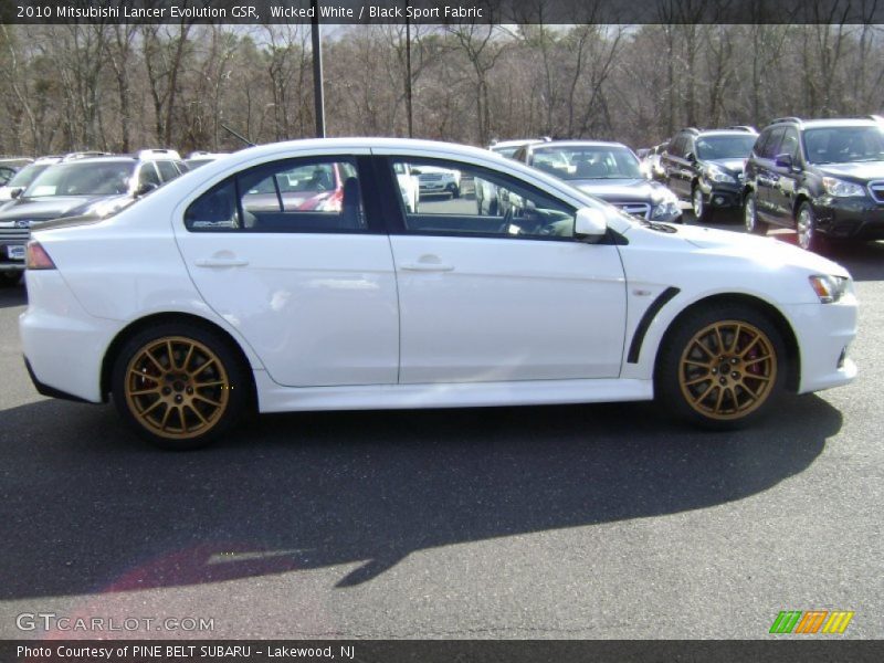  2010 Lancer Evolution GSR Wicked White